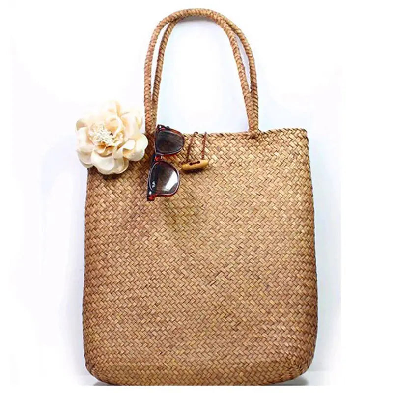 Women's Fashion Summer Large Straw Beach Bag