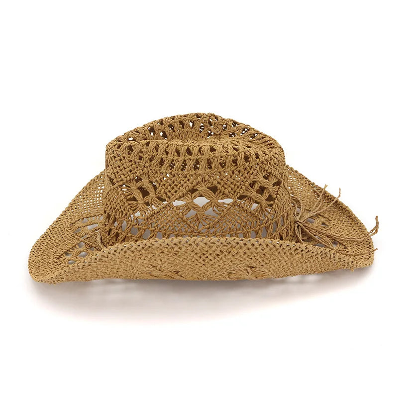 Women's Straw Hat Summer Outdoor Travel Beach Solid Hat