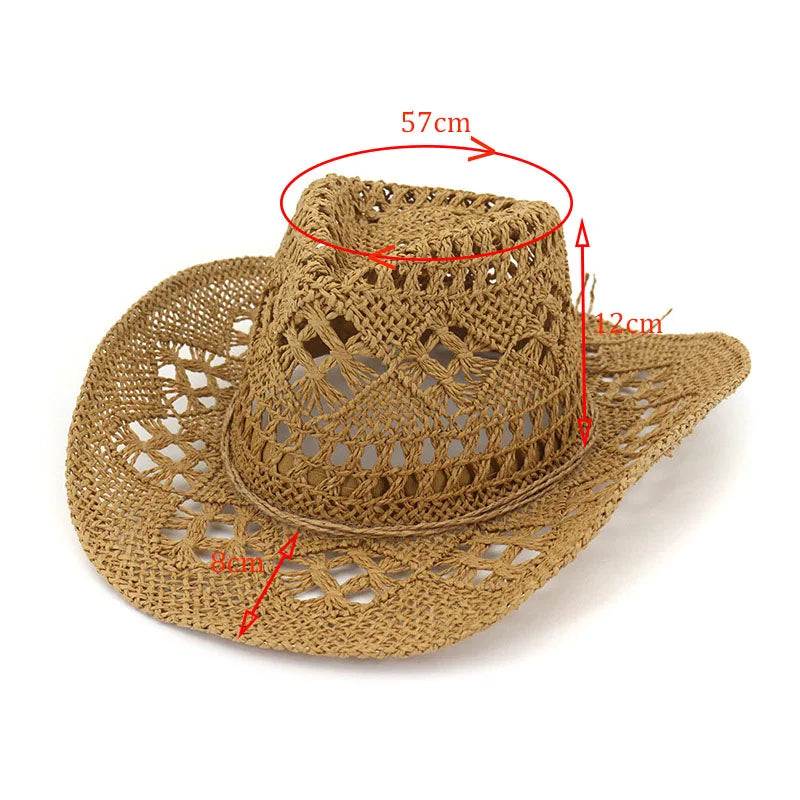 Women's Straw Hat Summer Outdoor Travel Beach Solid Hat