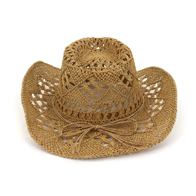 Women's Straw Hat Summer Outdoor Travel Beach Solid Hat